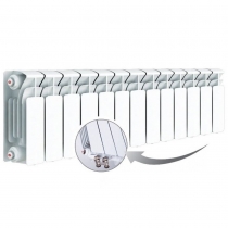 Биметаллический радиатор Rifar Base Ventil 200, 13 секций, с нижним левым подключением