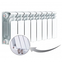Биметаллический радиатор Rifar Base Ventil 200, 8 секций, с нижним правым подключением