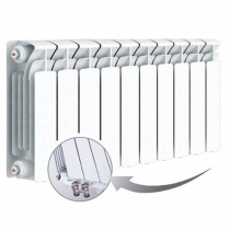Биметаллический радиатор Rifar Base Ventil 200, 10 секций, с нижним правым подключением