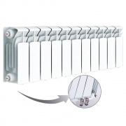 Биметаллический радиатор Rifar Base Ventil 200, 11 секций, с нижним правым подключением