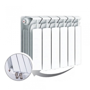 Биметаллический радиатор Rifar Base Ventil 350, 6 секций, с нижним правым подключением Биметаллический радиатор Rifar Base Ventil 350, 6 секций, с нижним правым подключением