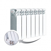 Биметаллический радиатор Rifar Base Ventil 350, 7 секций, с нижним правым подключением