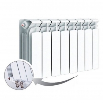 Биметаллический радиатор Rifar Base Ventil 350, 8 секций, с нижним правым подключением