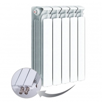 Биметаллический радиатор Rifar Base Ventil 500, 5 секций, с нижним левым подключением