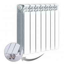 Биметаллический радиатор Rifar Base Ventil 500, 7 секций, с нижним левым подключением