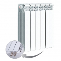 Биметаллический радиатор Rifar Base Ventil 500, 6 секций, с нижним правым подключением