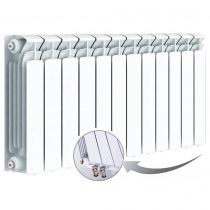 Биметаллический радиатор Rifar Base Ventil 500, 12 секций, с нижним правым подключением