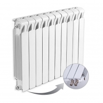 Биметаллический радиатор Rifar Monolit Ventil 500, 10 секций, с нижним левым подключением