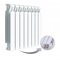 Биметаллический радиатор Rifar Monolit Ventil 500, 8 секций, с нижним правым подключением