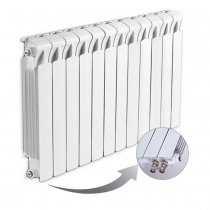 Биметаллический радиатор Rifar Monolit Ventil 500, 12 секций, с нижним правым подключением