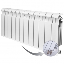 Биметаллический радиатор Rifar Monolit Ventil 350, 12 секций, с нижним левым подключением