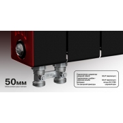 Биметаллический радиатор Rifar Supremo Ventil 500, 10 секций, с нижним подключением