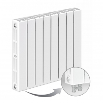 Биметаллический радиатор Rifar Supremo Ventil 500, 8 секций, с нижним левым подключением