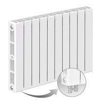 Биметаллический радиатор Rifar Supremo Ventil 500, 12 секций, с нижним левым подключением