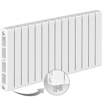 Биметаллический радиатор Rifar Supremo Ventil 500, 14 секций, с нижним левым подключением