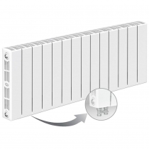 Биметаллический радиатор Rifar Supremo Ventil 350, 14 секций, с нижним подключением