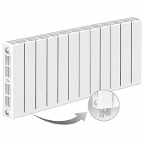 Биметаллический радиатор Rifar Supremo Ventil 350, 12 секций, с нижним левым подключением