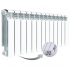 Алюминиевый радиатор Rifar Alum Ventil 350, 13 секций, с нижним левым подключением