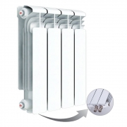 Алюминиевый радиатор Rifar Alum Ventil 350, 4 секции, с нижним правым подключением