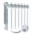 Алюминиевый радиатор Rifar Alum Ventil 350, 7 секций, с нижним правым подключением