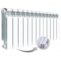 Алюминиевый радиатор Rifar Alum Ventil 350, 13 секций, с нижним правым подключением