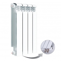 Алюминиевый радиатор Rifar Alum Ventil 500, 4 секции, с нижним левым подключением