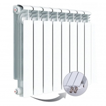 Алюминиевый радиатор Rifar Alum Ventil 500, 8 секций, с нижним левым подключением