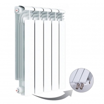 Алюминиевый радиатор Rifar Alum Ventil 500, 5 секций, с нижним правым подключением