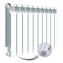 Алюминиевый радиатор Rifar Alum Ventil 500, 10 секций, с нижним правым подключением