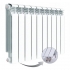 Алюминиевый радиатор Rifar Alum Ventil 500, 10 секций, с нижним правым подключением