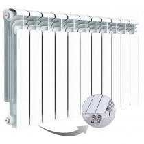 Алюминиевый радиатор Rifar Alum Ventil 500, 11 секций, с нижним правым подключением